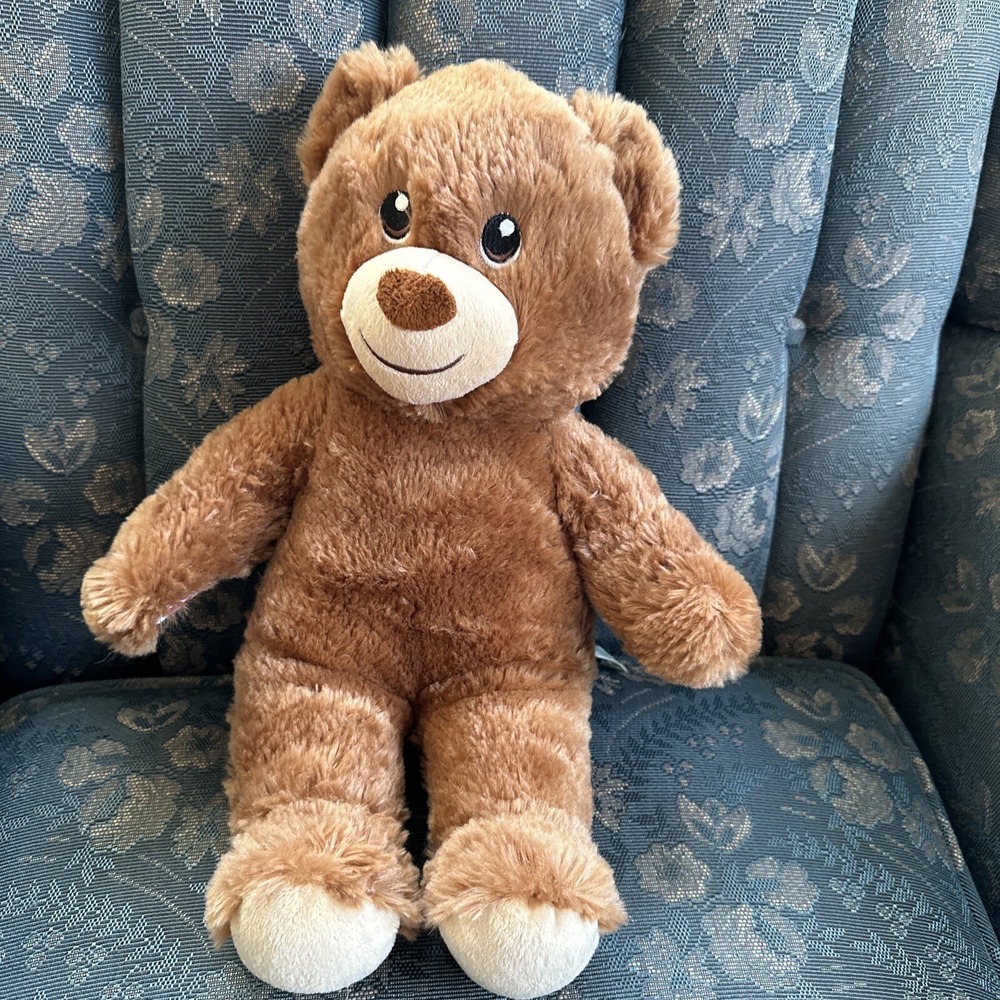 Build-A-Bear Brown Teddy Bear 15" Short Hair Plush Stuffed Animal Toy